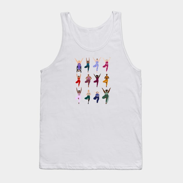 Tree pose Tank Top by Harmony Willow Studio